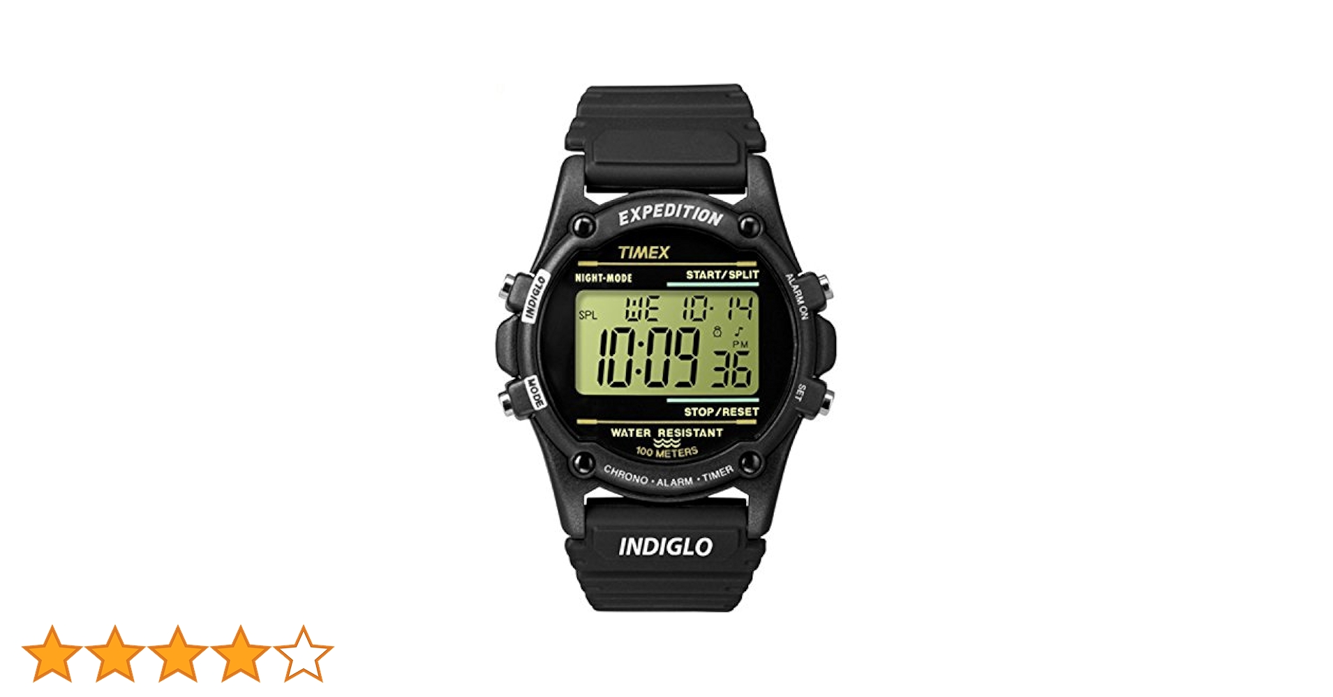 Timex Men's T5K463 Expedition Atlantis 40mm Black Resin